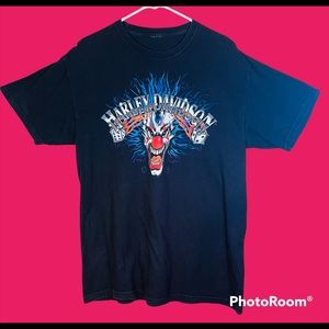 2001 Vintage Mens Harley Davidson XL Taku Juneau Alaska Black T-shirt 2 Sided